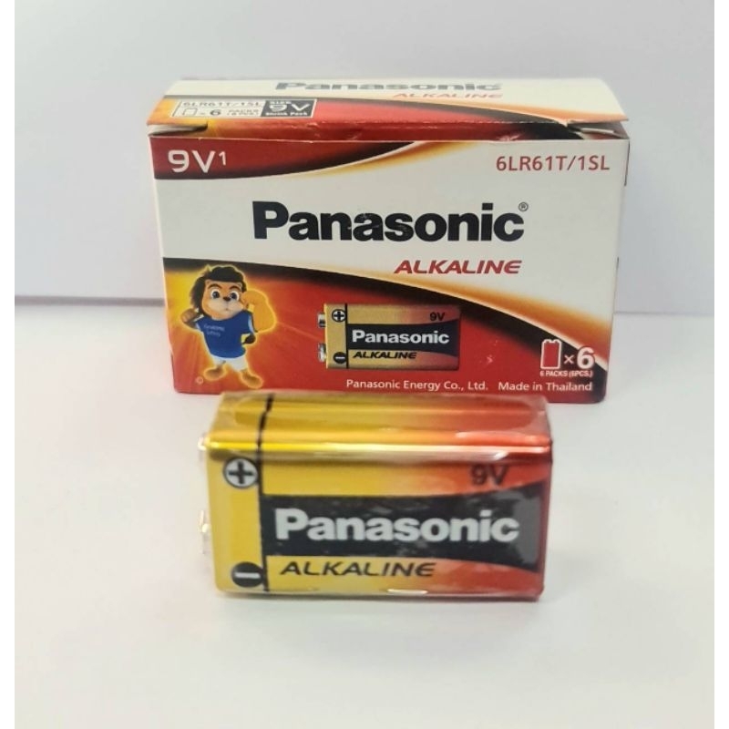 ถ่าน 9V. ALKALINE PANASONIC