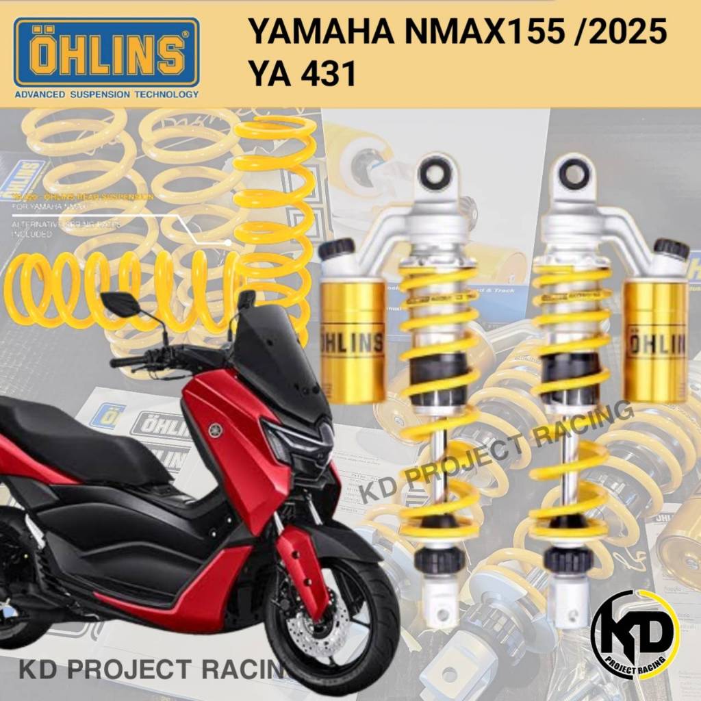 โช๊คหลัง Ohlins YA 431 Yamaha NMAX  2022-25 ( 322.5 MM )