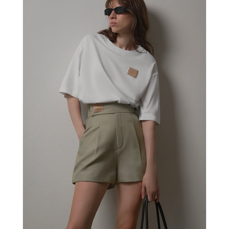 WACAY - Logo Leather Tee  เสื้อยืด ลายป้าย หนังแบรนด์ - รูปที่ 2