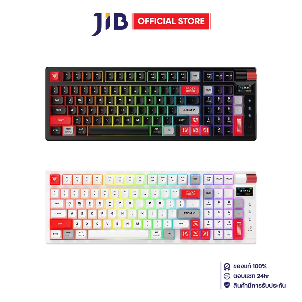 WIRELESS KEYBOARD (คีย์บอร์ดไร้สาย) FANTECH MK918 ATOM PRO97