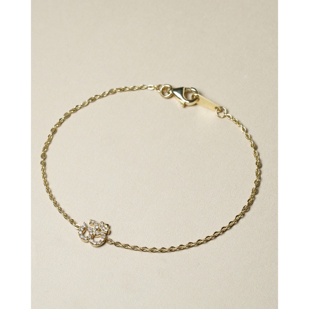 สร้อยข้อมือทองแท้ 9K Ohm Diamond Bracelet