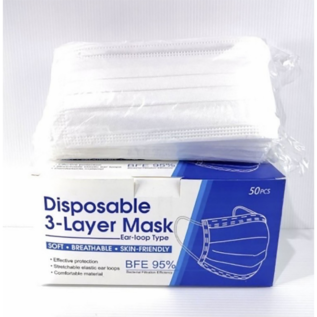 Face Mask หน้ากากอนามัย 1 กล่อง 50 ชิ้น แมสแบบบาง หายใจคล่อง พร้อมส่งจากไทย - 5