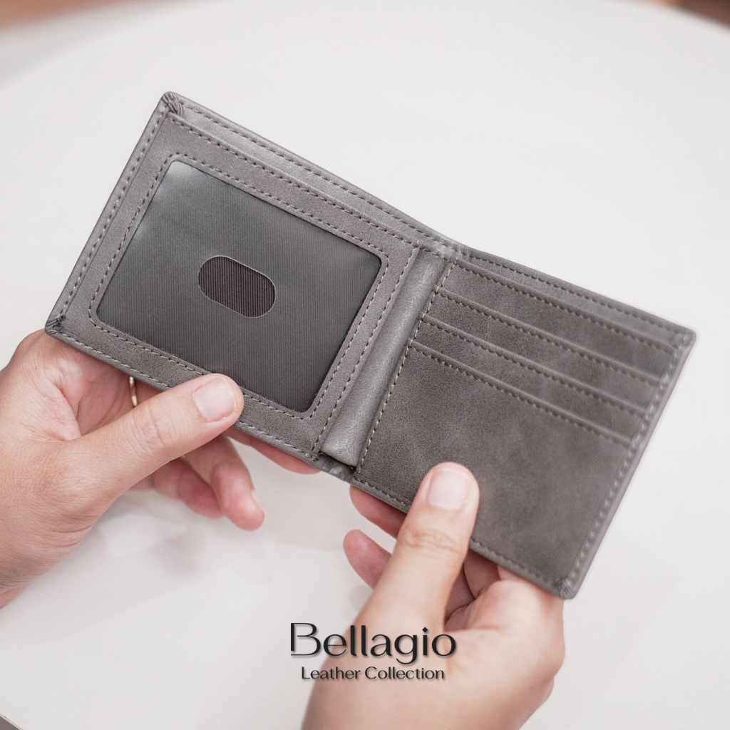 Bellagio รุ่น Merino Slim Wallet กระเป๋าสตางค์ผู้ชายหนังวัวแท้ ทรงบางสลิม พกพาสะดวก
