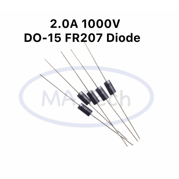 FR207 2A 1000V DO-15 ไดโอด 2.0A1000V Diode