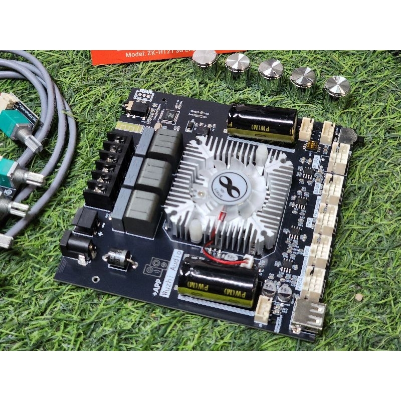ZK-HT21 3G +APP (ย้ายวอลุ่ม) **ของแท้** 2.1ch 160w+160w+220w แอมป์จิ๋ว dc 15-36v (ht21 3g ย้ายวอ)