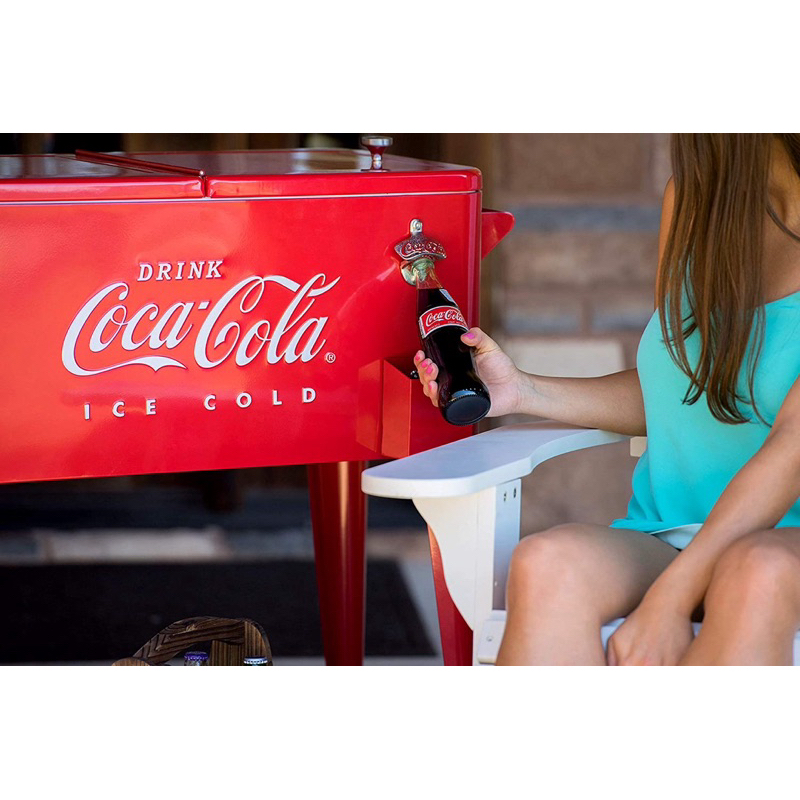 ถังน้ำแข็ง Coca-Cola ของแท้  ทำจากเหล็ก สไตล์ Retro ใช้ทำเป็นโต๊ะแต่งร้าน แต่งบ้านได้ ใช้งานได้จริง สีสดสวยมากก ตรงปก ราคา ถูกที่สุด ดีลบีเคเค แกลเลอรีภาพที่ 4