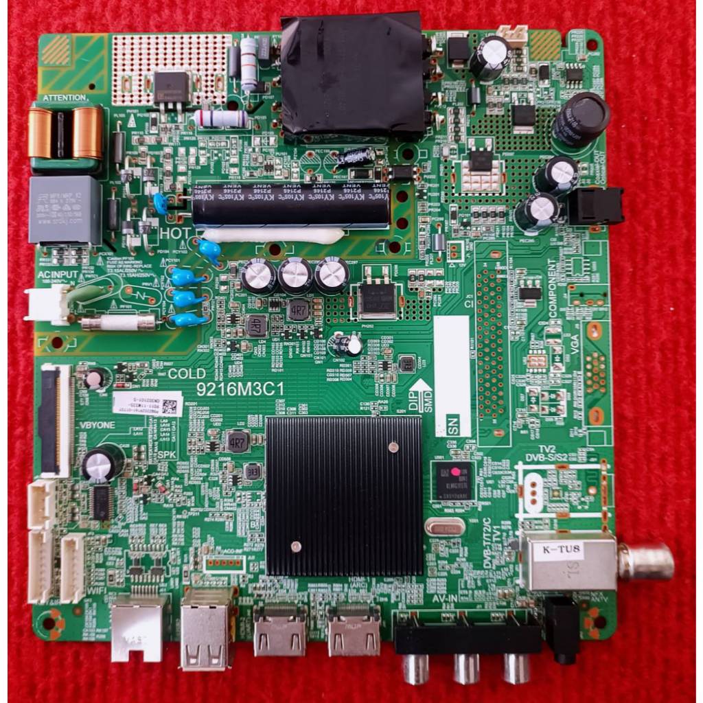 เมนบอร์ดทีวี Aconatic เฉพาะรุ่น 43HS400AN พาสบอร์ด 9216M3C1