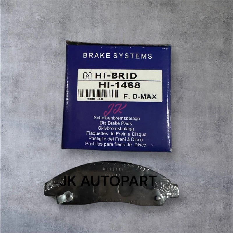 ผ้าดิสเบรคคหน้า ISUZU D-MAX 2-4WD 2001-2007 / Mu-7 2004 (COMPACT 476) HIBRID HI-1468 (1 กล่อง = 4 ชิ้น)/BONXZ