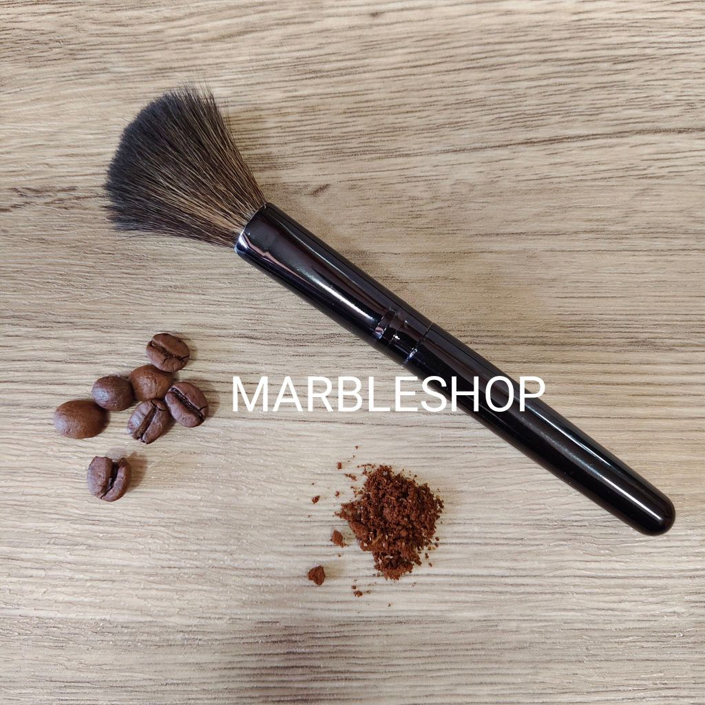 แปรงปัดผงกาแฟ แบบขนนุ่ม ละเอียด ขนแน่น ไม่หลุดง่าย ล้างน้ำได้ Coffee Brush