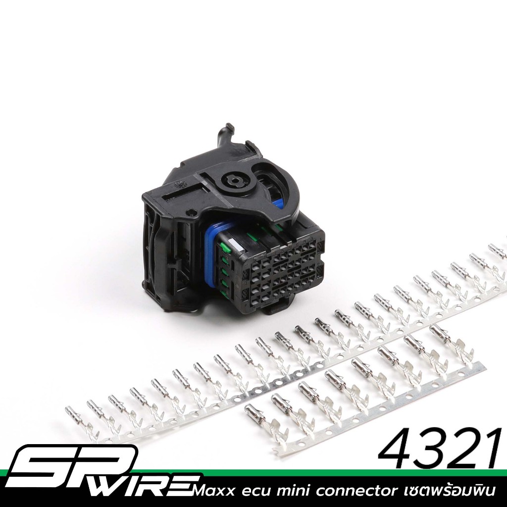 4321 #Maxx ecu mini connector เซตพร้อมพิน-Spwire motorsportwiring (ปลั๊กแท้ทั้งชุด)