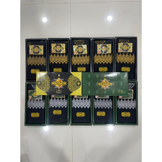 ผ้าโสร่งผู้ชาย ตราWADIMOR ลายปักด้ายทอง ด้ายเงิน สีดำสวยๆ ผ้…