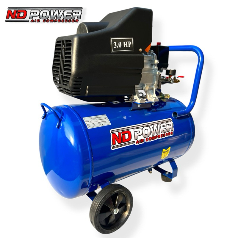 ND Power ปั๊มลม 50 ลิตร ปั๊มลมโรตารี่ 3 แรงม้า ปั้มลม ยี่ห้อ ND Power แรง ทน รับประกัน 1 ปี ราคา ถูกที่สุด ดีลบีเคเค แกลเลอรีภาพที่ 6