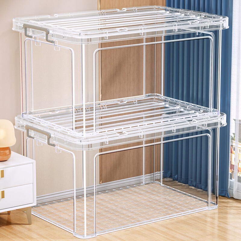 กล่องเก็บของ กล่องเก็บของอเนกประสงค์【35 ถึง 300 ลิตร】มีล้อ พลาสติกแข็ง ไม่มีกลิ่น ปลอดสารพิษ