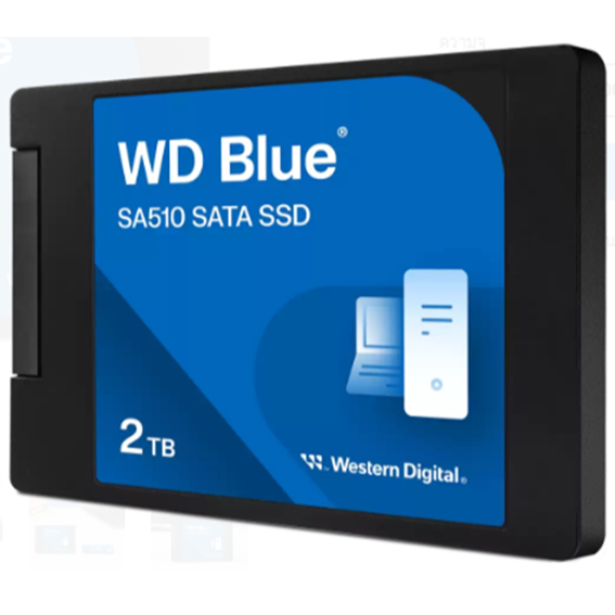 2 TB SSD (เอสเอสดี) WD BLUE SA510 - 2.5 INCH SATA 3 (WDS200T2B0A)- ของแท้ 5 ปี Synnex