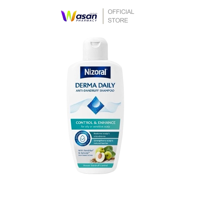 Nizoral derma daily anti-dandruff shampoo for oily & sensitive scalp แชมพู ไนโซรัล 200ml
