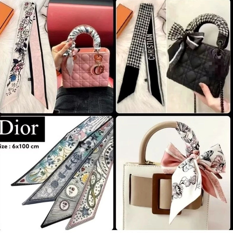 พร้อมส่งใน🇹🇭ผ้าพันหูกระเป๋า👜แบรนด์เนม👜อุปกรณ์เสริมกระเป๋า