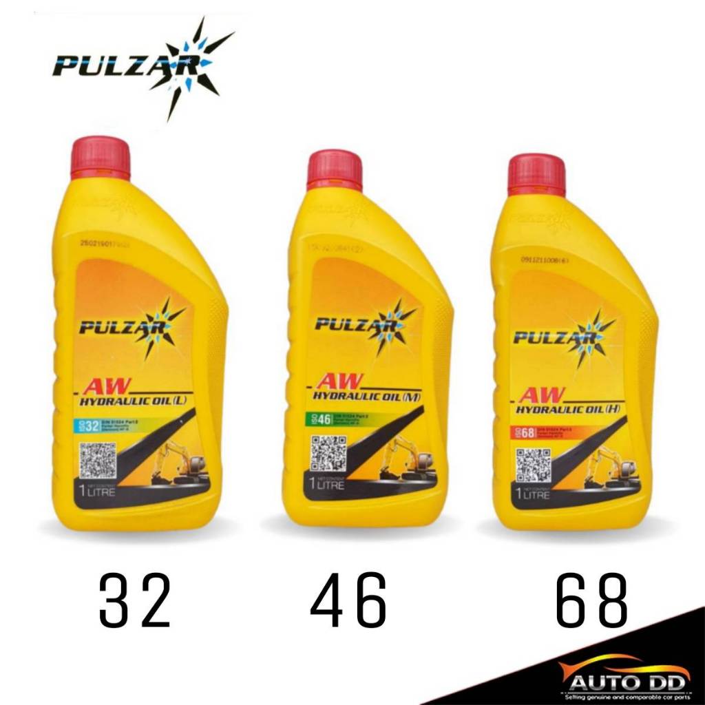 PULZAR – น้ำมันไฮดรอลิค เพาวซ่าร์ ขนาด 1 ลิตร เลือกเบอร์ ISO 32 , 46 , 68 **กดเลือกเบอร์ได้เลยครับ**