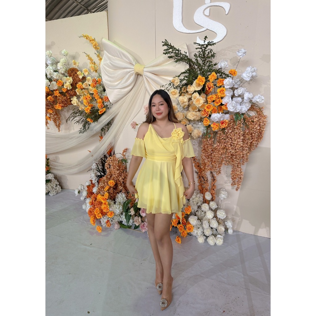 Chiffon Dress เดรสออกงาน สวย สง่า ใส่สบาย มาพร้อมปอกแขนถอดออกได้