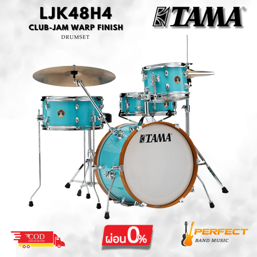กลองชุด TAMA Club-jam Kit LJK48H4-AQB (ไม่รวมฉาบ) * กรุณาสอบถามก่อนสั่งซื้อ *