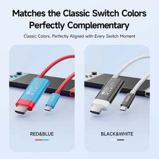 ⚡COD⚡Seamwi สาย USB C เป็น HDMI 4K 60hz สาย PD 100W Type-C ถึง HDMI เข้ากันได้กับ-Nintendo-Switch2