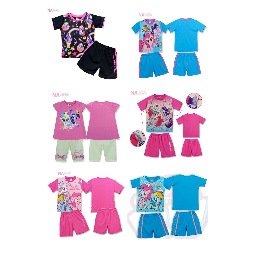 My Little Pony ชุดเซตเด็ก ชุดเสื้อ+กางเกงสปอร์ต ชุดเด็กผู้หญิง รุ่นเด็กเล็ก ลายโพนี่ จาก NADreams