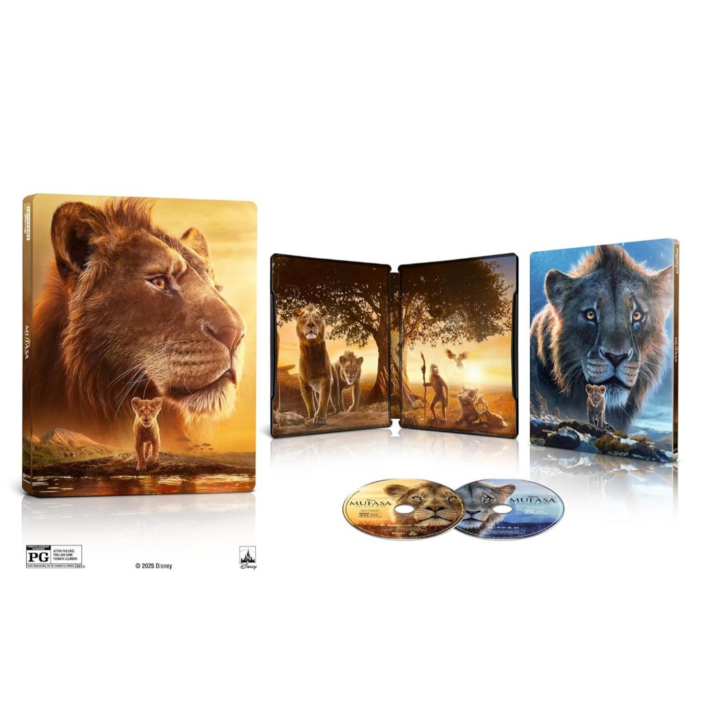 [กรุณาทักแชทก่อนสั่งซื้อ] Mufasa: The Lion King (SteelBook / 4K Ultra HD + Blu-ray + Digital 4K) แท้