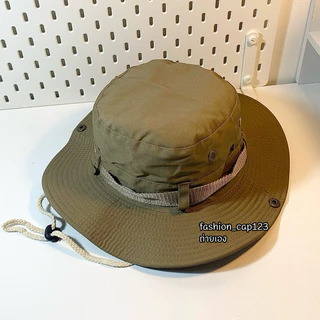 🌳หมวกเดินป่า หนา 2 ชั้นใส่เย็นสบาย แคมป์ปิ้เง↓ ⛺️ใส่ไปเที่ยวที่ไหนก็สวยเท่ บังแดด สไตล์วินเทจ มีพร้อมส่งค่ะอยู่ กทม