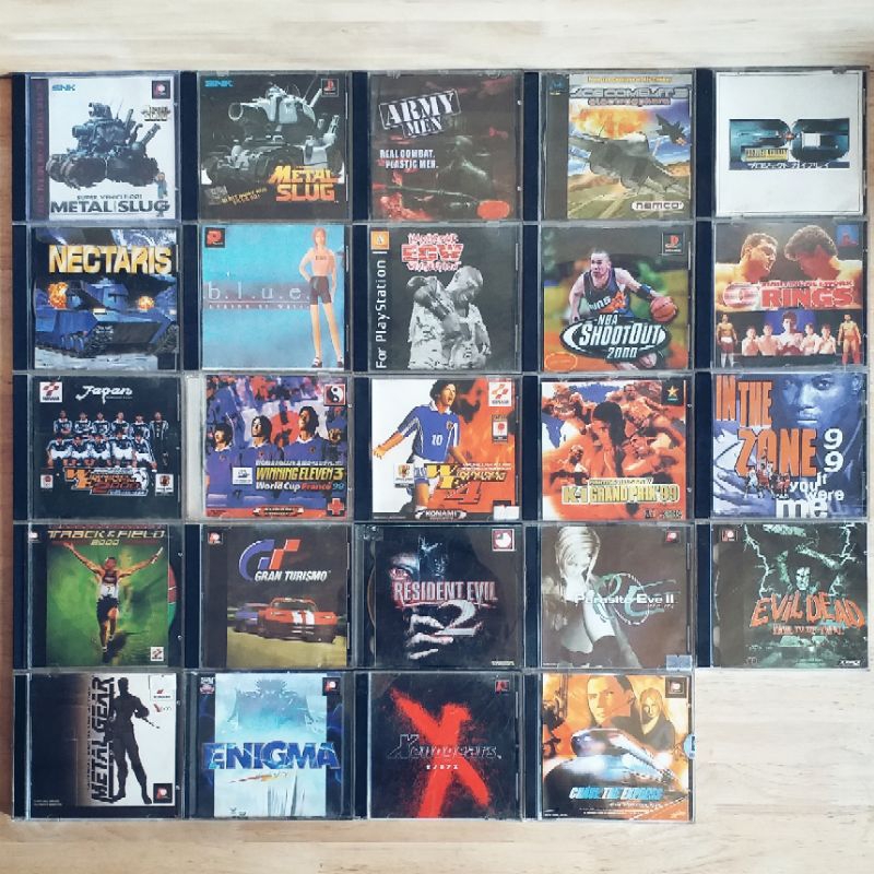 แผ่นเกมส์ PS1 (PlayStation 1) แผ่นปั๊มเก่า (ชุดที่ 2)