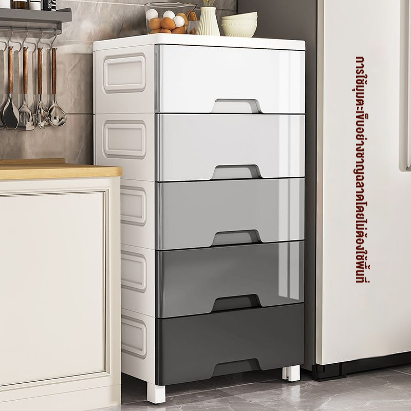 HOME ลิ้นชัก ตู้ข้างเตียง ชั้นใส่เสื้อผ้า ลิ้นชักเก็บของ สีขาว ลิ้นชักมินิมอล สวยงามทนทาน ชั้นวางของ 3/4/5/6ชั้น
