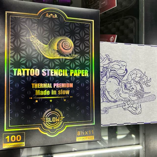SLOW TATTOO STENCIL PAPER กระดาษลอกลายใช้กับเครื่องลอกลาย(ลอกมือได้)