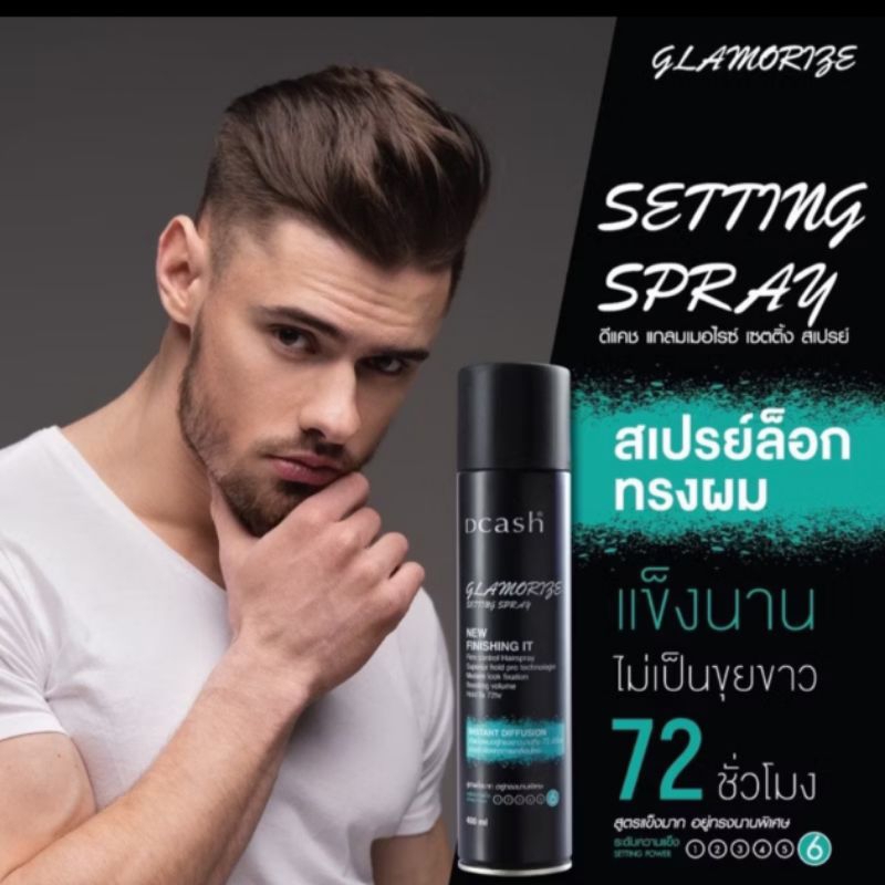 ดีแคช แกลมเมอไรซ์ เซตติ้ง สเปรย์ ปริมาณ400มล.