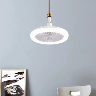 ใหม่ พัดลมติดเพดาน พร้อมหลอดไฟ โคมไฟพัดลม E27 30W Led
