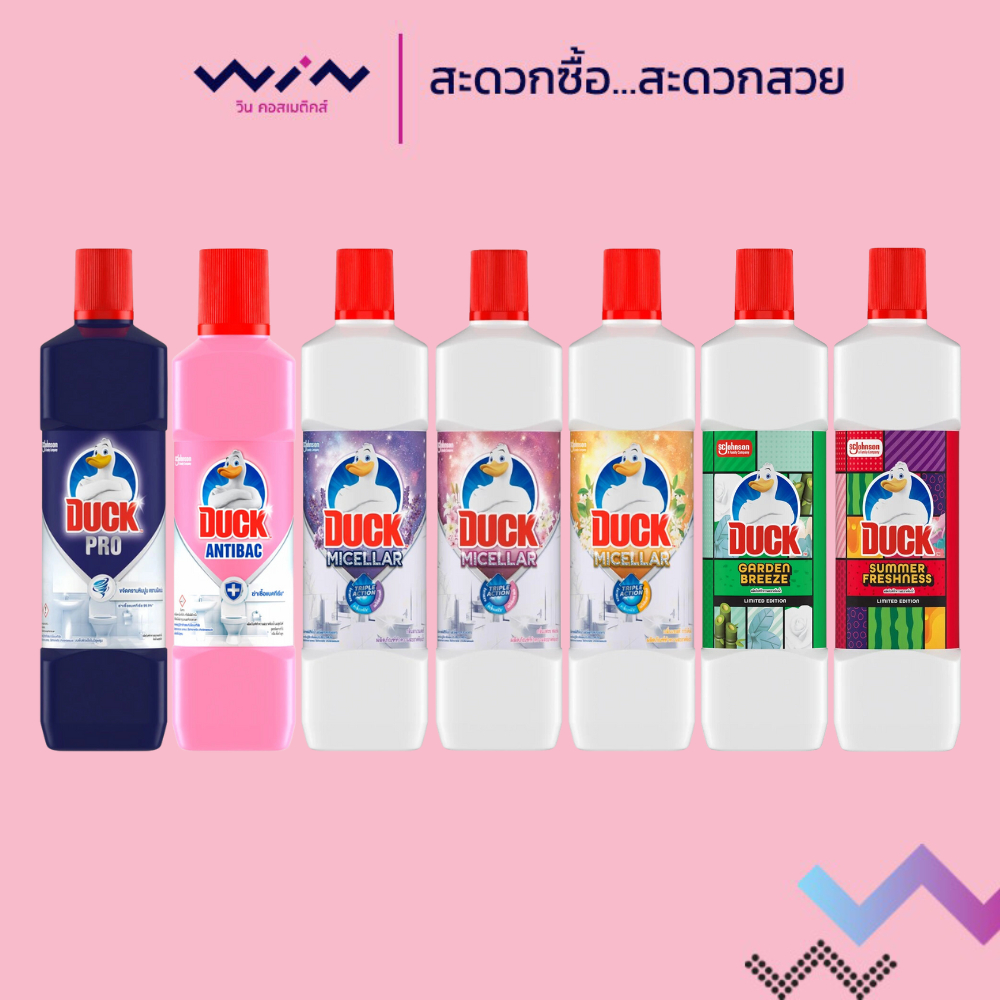 Duck เป็ด น้ำยาทำความสะอาดห้องน้ำ น้ำยาล้างห้องน้ำ สูตรเข้มข้น 900 มล.
