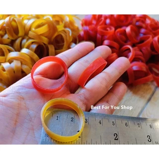 หนังยาง วงเล็ก หนังยางแก้ว หนา 6 มิลx ขนาดวง 2.5 cm (50&200 g.) คุณภาพดีมาก ยางรัดของ ทนทาน ยืดหยุ่นดี rubber band (TT)