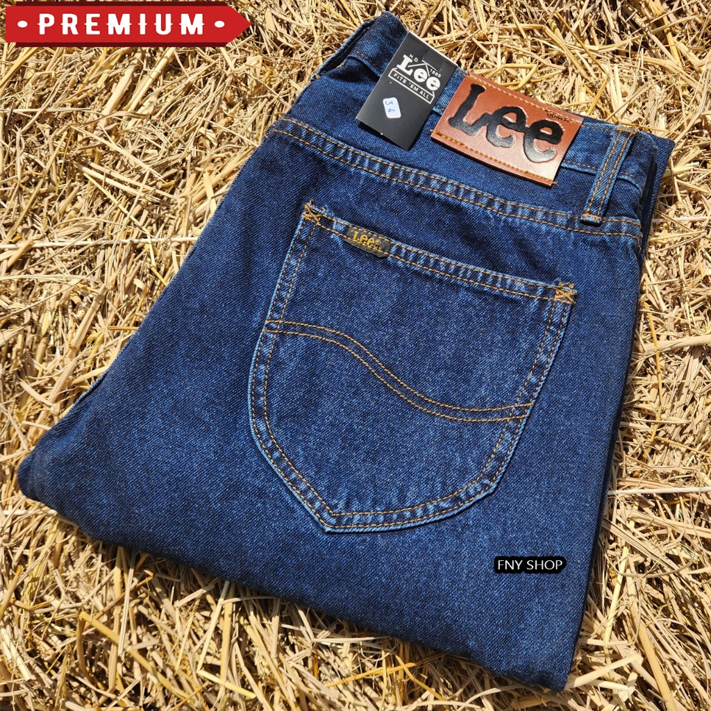 (ใหม่)กางเกงยีนส์ทรงกระบอก Lee กางเกงยีนส์Lee Jeans กางเกงยีนส์ขากระบอกชาย เป้าซิป