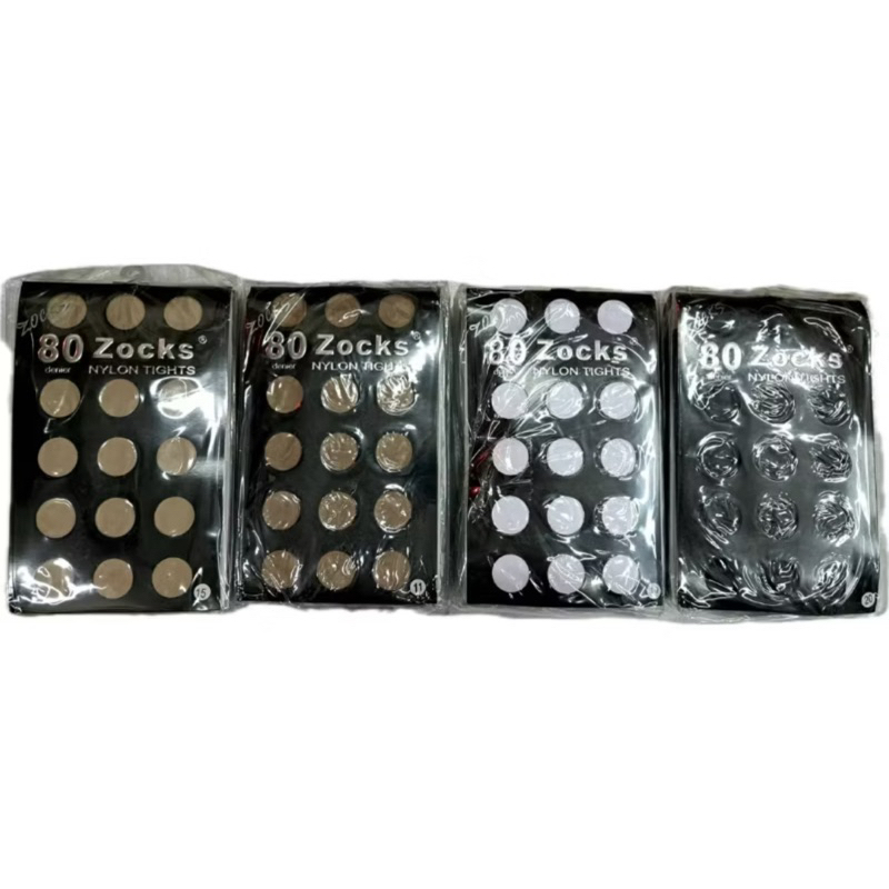 ของแท้!! ถุงน่องเนื้อเนียน ถุงน่อง ญ แย้ รุ่นหนา 80D ปกปิดผิวได้ดี ยี่ห้อ Zocks