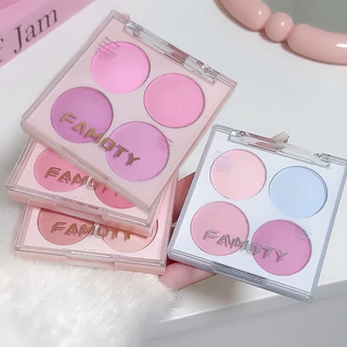 FAMOTY บลัชออนปัดแก้ม เนื้อแมตต์ ไล่โทนสี 4 สี เม็ดสีชัด ดูเป็นธรรมชาติ ติดทนนาน