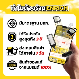 ENRICH สปอร์ตไลท์ LED MOVE 50W 100W แบตในตัว พร้อมขาตั้ง 1.6m ไฟแคมป์ปิ้ง ไฟฉุกเฉิน กันน้ำ IP65