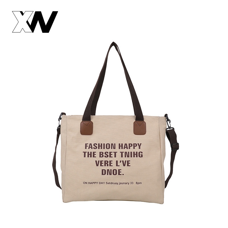 XWbrand พร้อมส่ง ในไทย กระเป๋าแฟชั่นสไตล์เกาหลี ทรงโท้ท สี่เหลี่ยม ใส่พายได้ ถือได้ ใส่ใช้งานได้หลาย