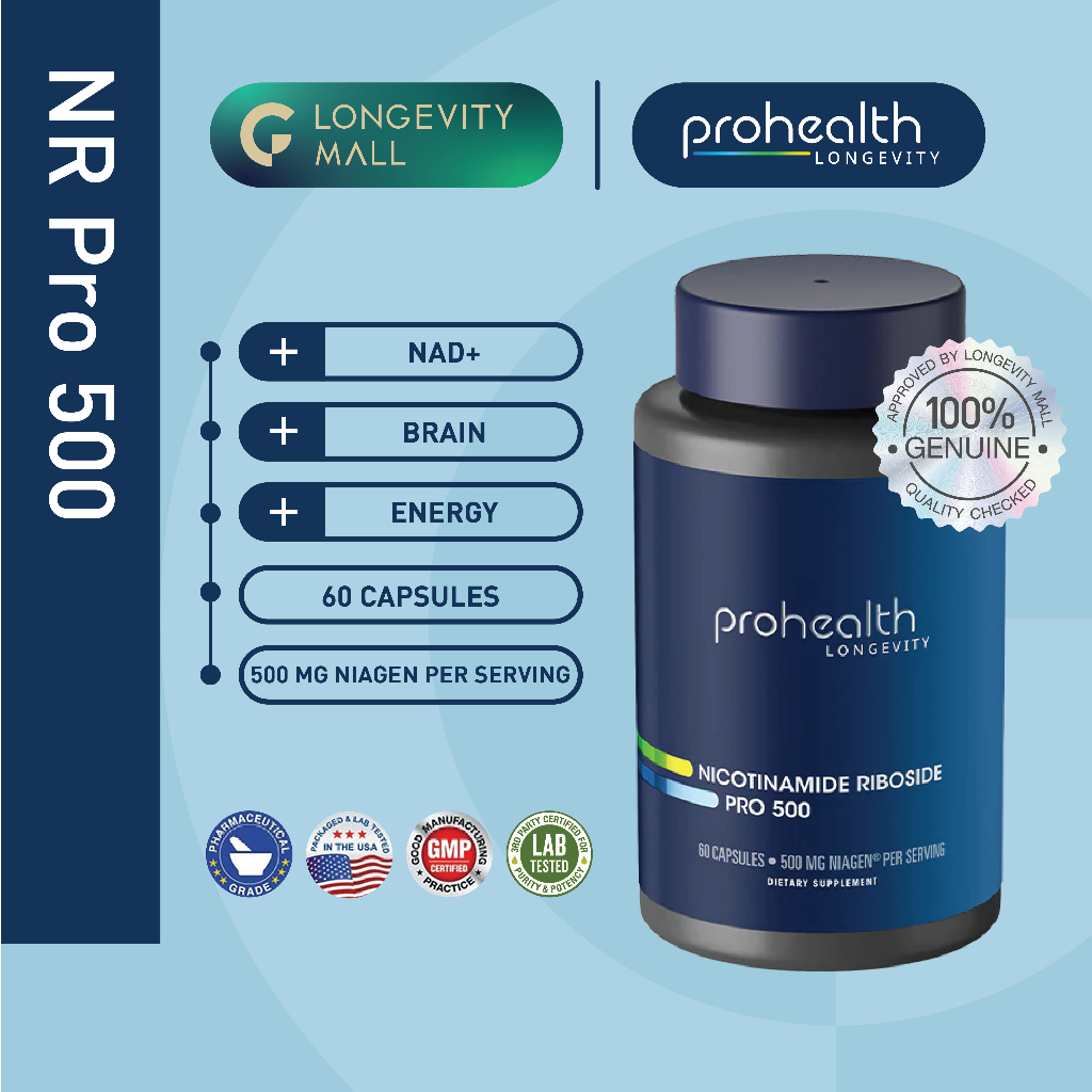 ProHealth Nicotinamide Riboside (NR) Pro 500 mg 60 Capsules