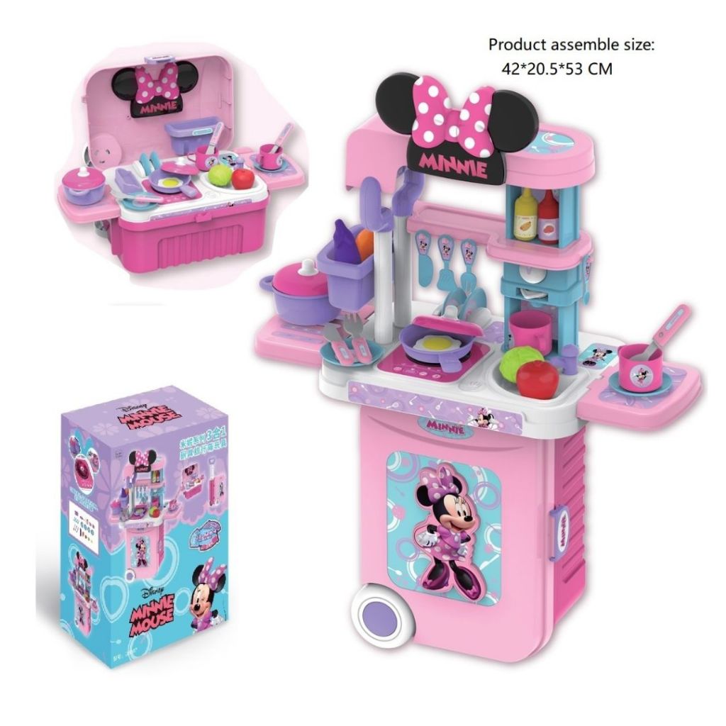 Minnie series 3 IN 1 KITCHEN SET IN A TROLLEY CASE รหัสสินค้า EODS008-951