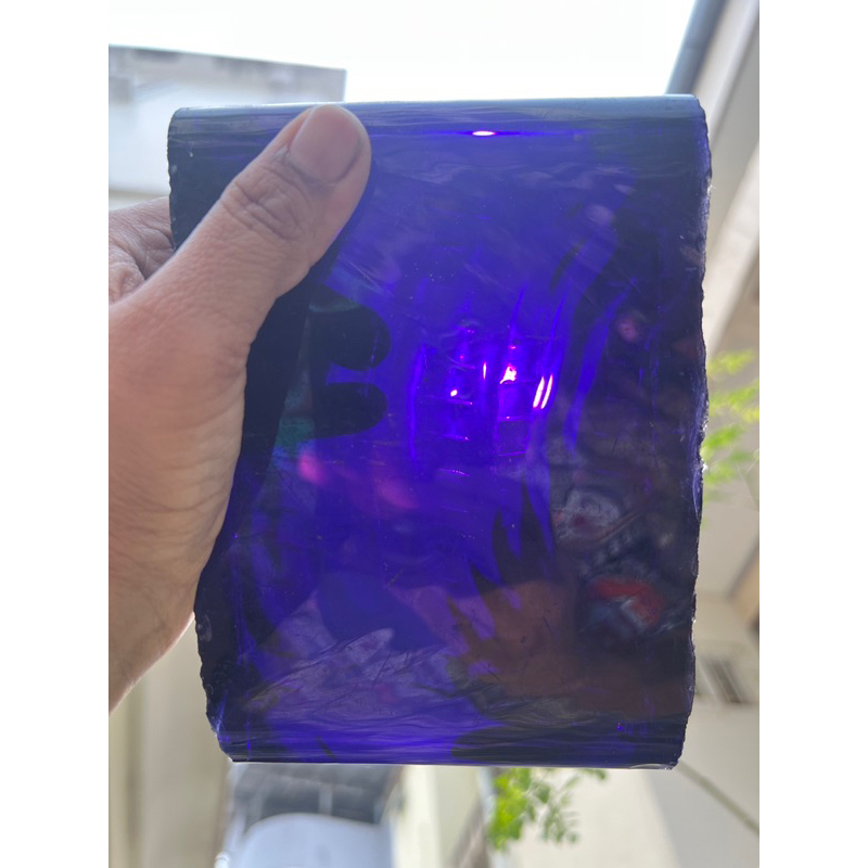 Glass rough 1.230  Amethyst clear 20x130mm