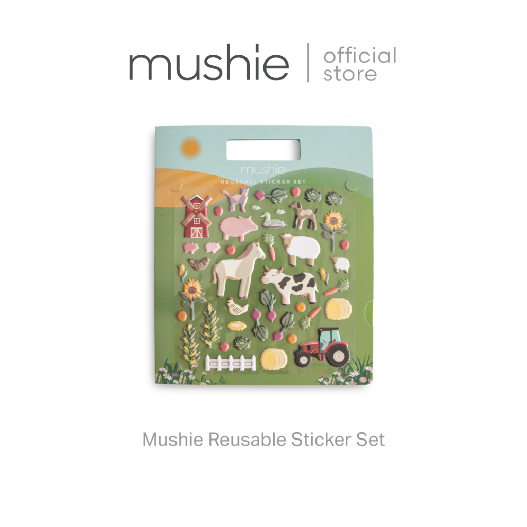 Mushie Reusable Sticker Set สติ๊กเกอร์แบบใช้ซ้ำได้