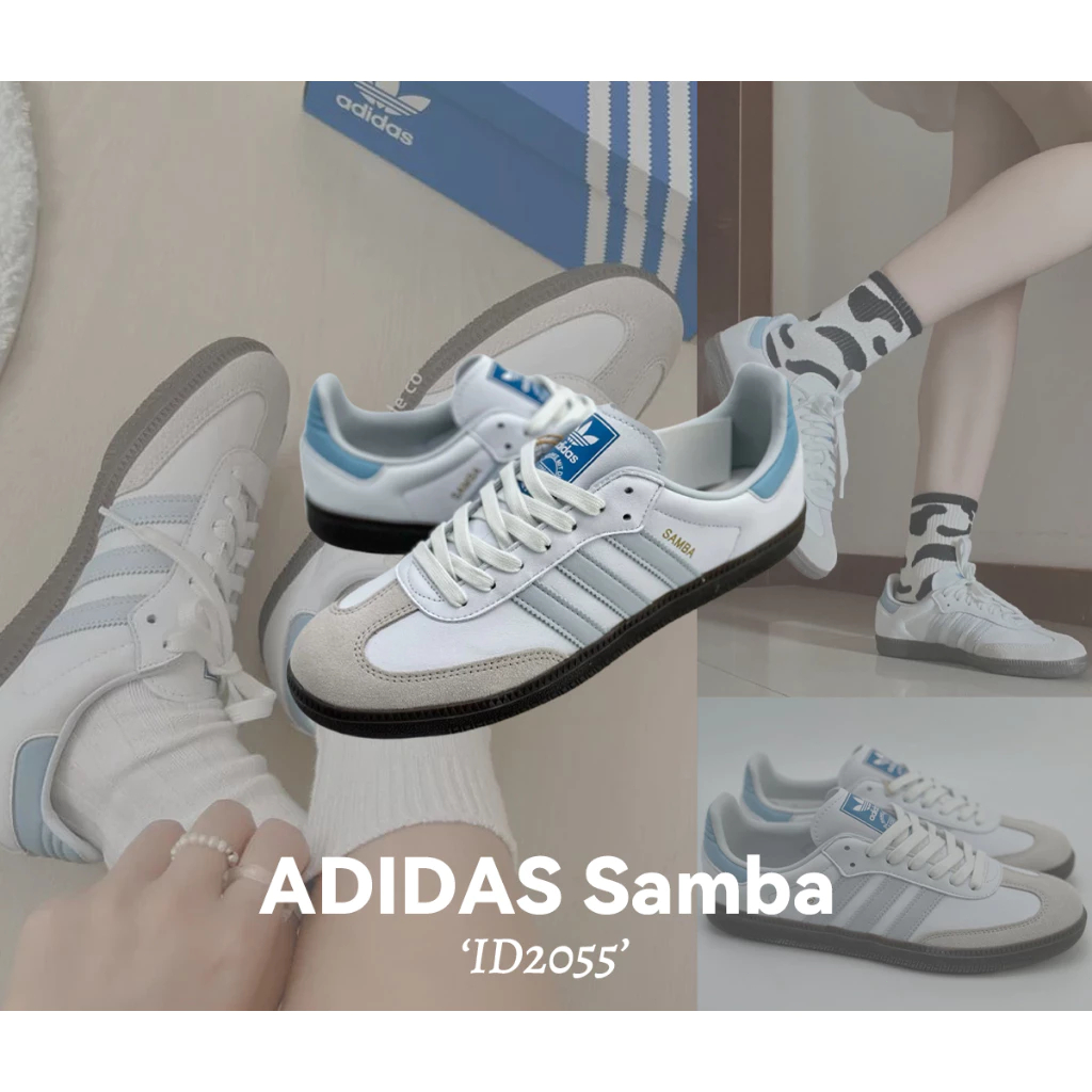 ของแท้ 100% Adidas Originals Samba OG B75806 / ID2055 / IG4450 / ID0492 / ID1447 / ID0478 ไม่จำกัดเพศ Shoes