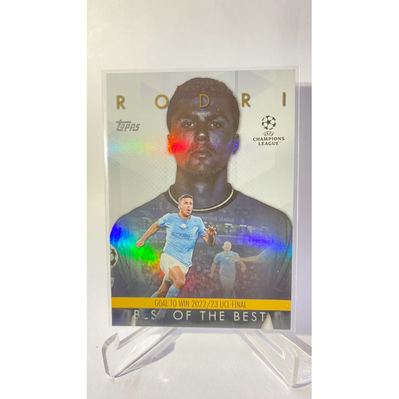 การ์ดนักฟุตบอล Rodri MANCHESTER CITY BEST OF THE BEST TOPPS 2025