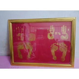 กรอบรูปแต่งบ้าน ใส่ภาพมือ +เท้าพ่อแม่สีขาว สีดำ สีโอ๊ค สีไม้…