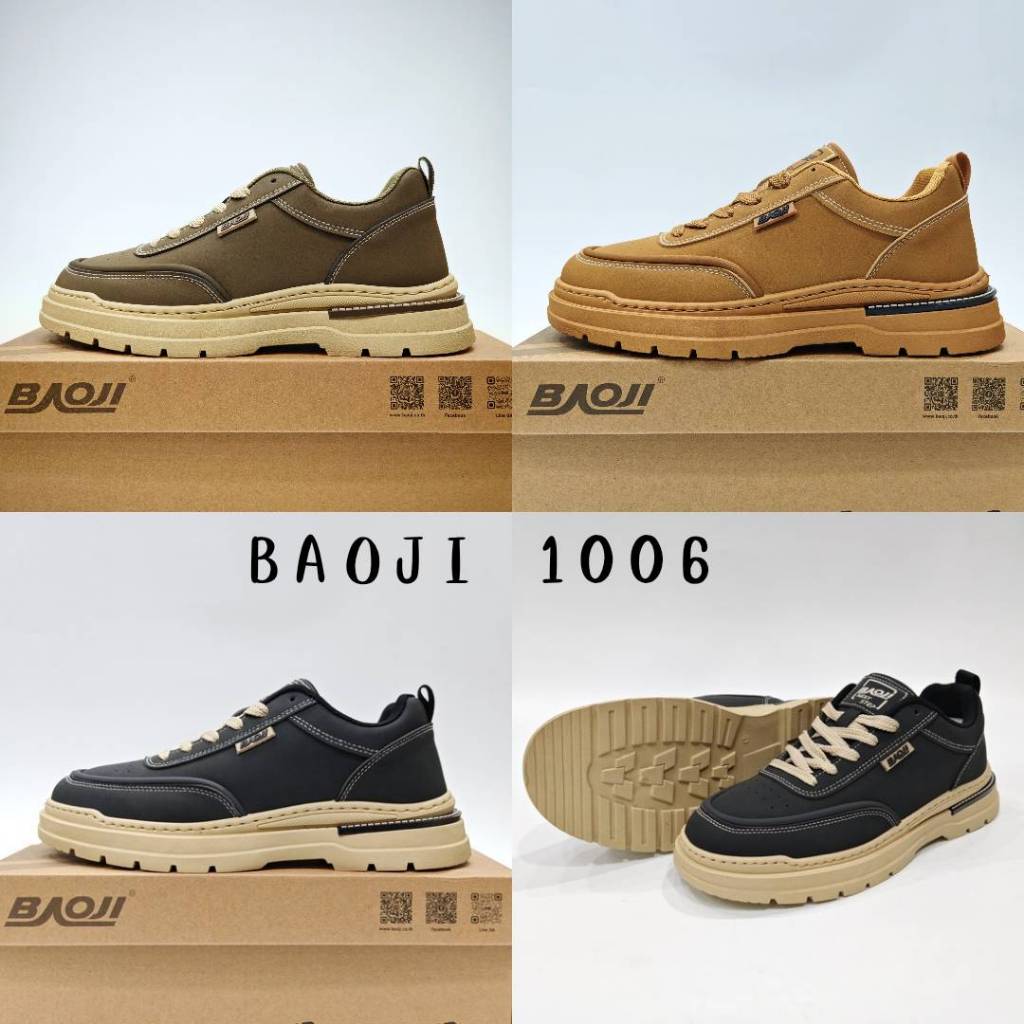 Baoji​1006 รองเท้าผ้าใบบาโอจิผู้ชาย รองเท้าผ้าใบแฟชั่น ​ รุ่น​ BRM1006