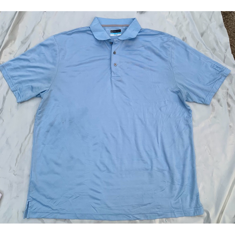 เสื้อกีฬาคอปก แขนสั้น สีฟ้า pga tour 3