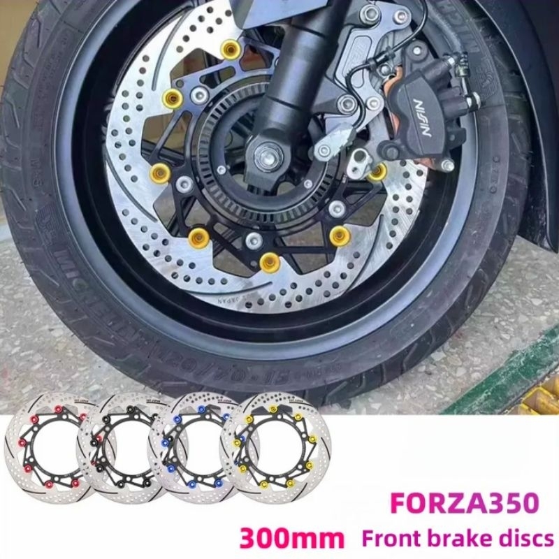 จานดิสเบรคหน้า ADV350 - FORZA350 ใบกลมขนาด 300 มม.