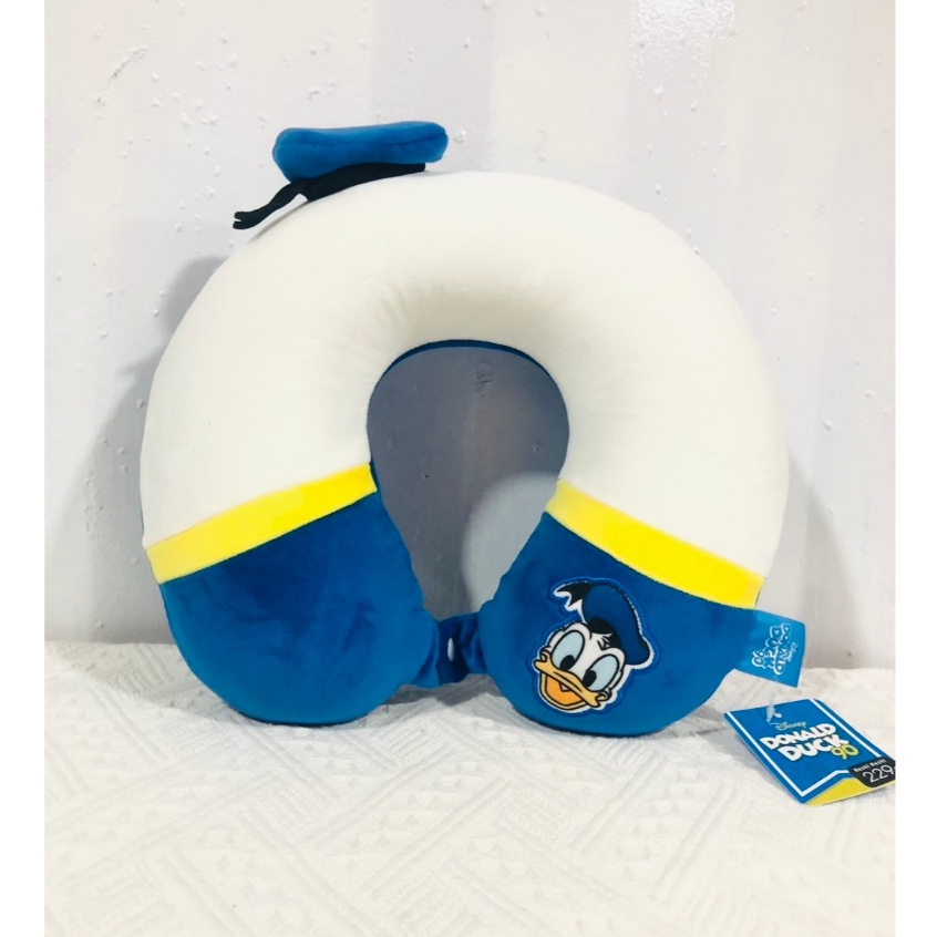 Moshi Moshi หมอนรองคอ แบบพกพา ลาย Donald Duck ลิขสิทธิ์แท้จากค่าย Disney หมอนรองคอ 28 x 30 cm